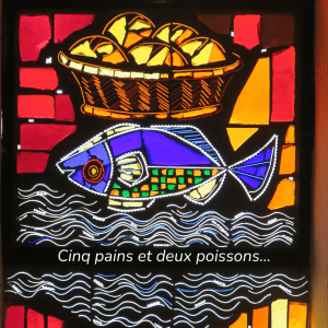vitrail pain poisson
